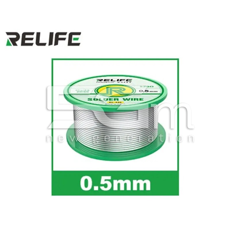 Filo di Stagno Alta Purezza RELIFE RL-440 0.5mm 20g | 5G-M