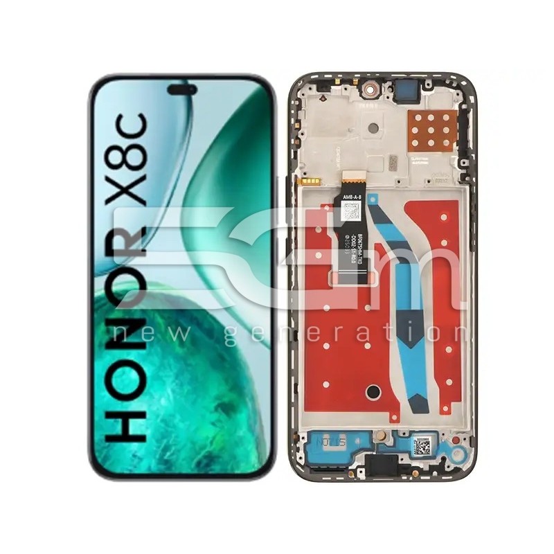 Pantalla IPS Honor X8C Negra - Mejor repuesto compatible | 5G-M.com