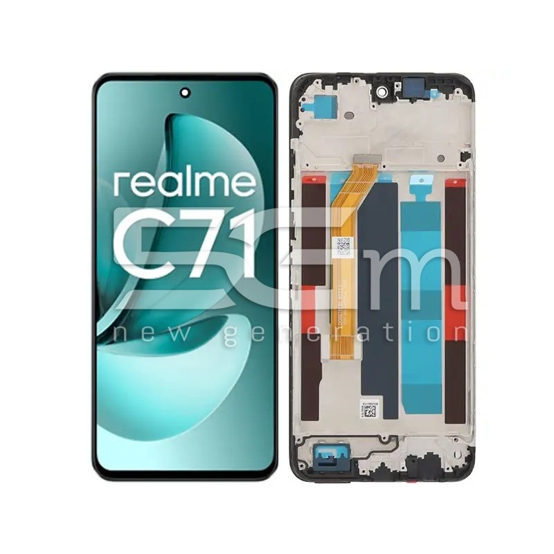 IPS Scherm Realme C71 Touch Frame Zwart Reserveonderdeel | 5G-M.com