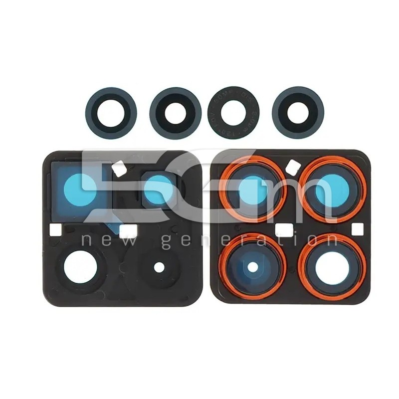 Achtercamera Glas + Frame Oranje Moto Edge 70 | 5G-M.com