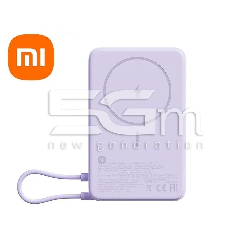Power Bank Xiaomi Magnético 10000mAh 33W Roxo | 5G-M.com