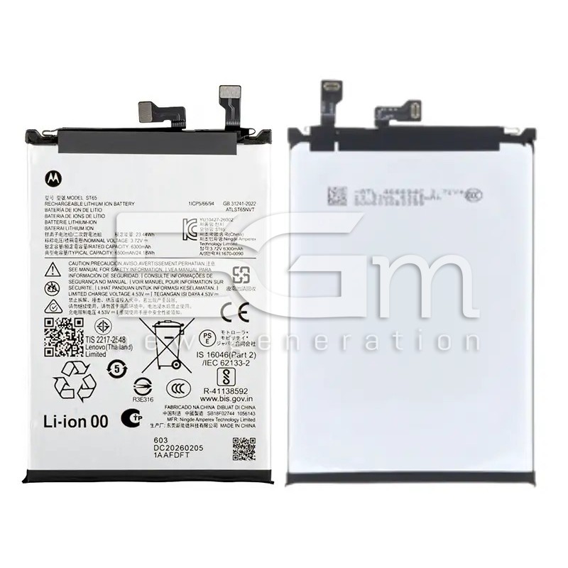 Batteria Ori ST65 6500 mAh per Moto Edge 70 Pro | 5G-M.com