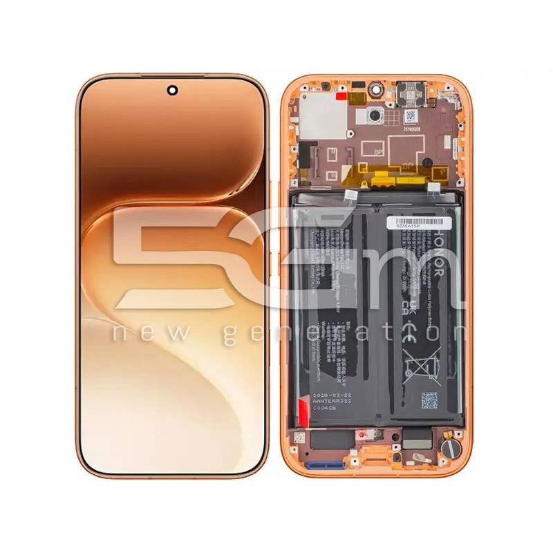 LCD Batterij Frame Honor 600 Oranje Ori | 5G-M.com