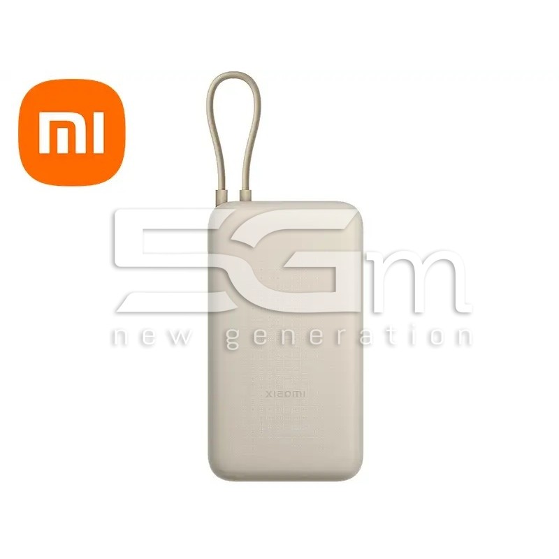 Външна батерия Xiaomi 33W 20000mAh с интегриран кабел Tan | 5G-M.com