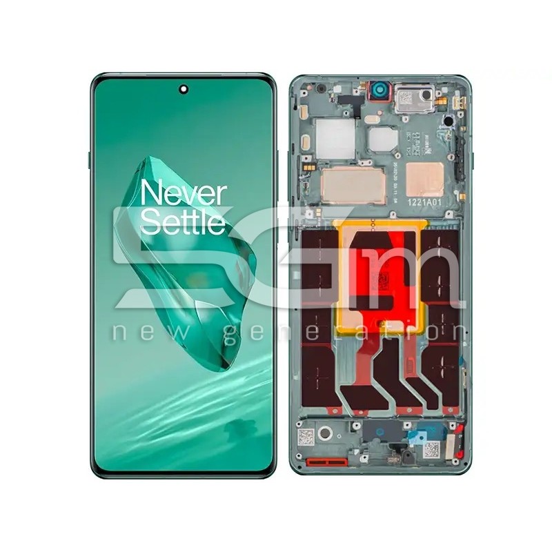 Origineel Touchscreen Display OnePlus 12 Flowy Emerald + Frame | 5G-M.com