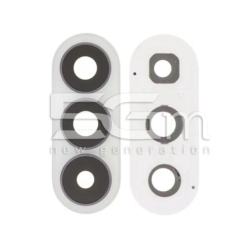 Achtercamera Glazen S26+ Frame Wit Compatibel Hoge Kwaliteit | 5G-M.com