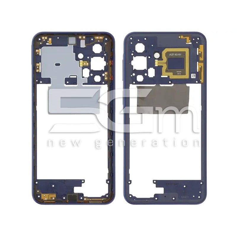 Middle Frame Blue A27 SM-A276 Compatible Replacement Part | 5G-M.com
