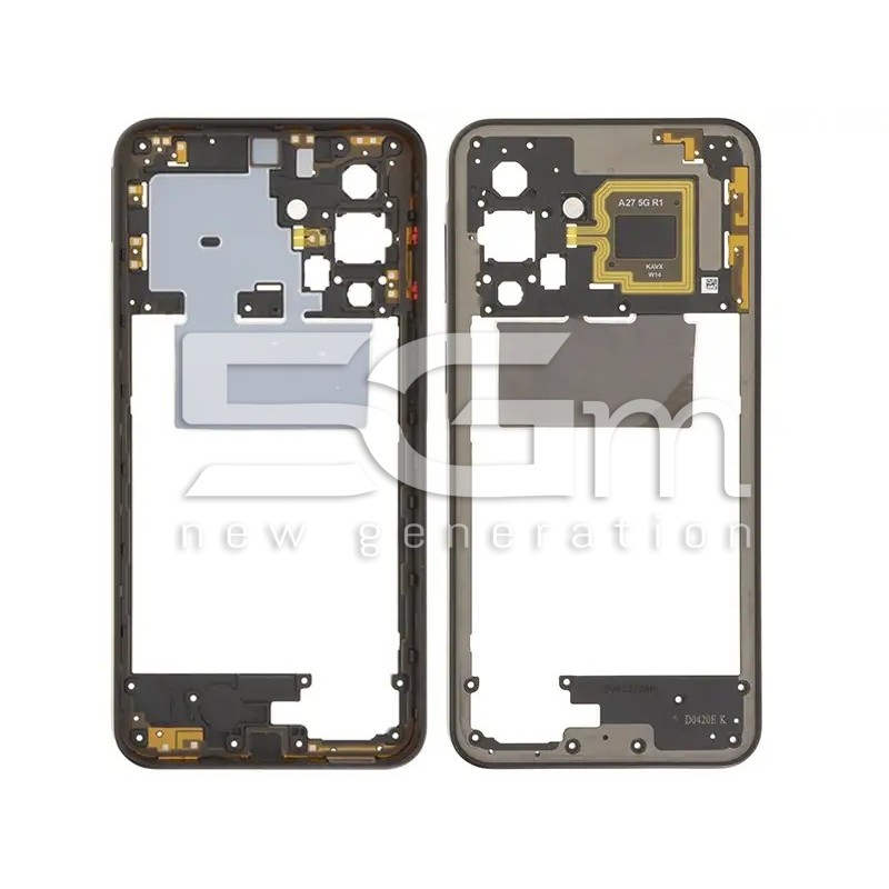 Samsung SM-A276 A27 Middle Frame Black | High Quality Replacement | 5G-M.com