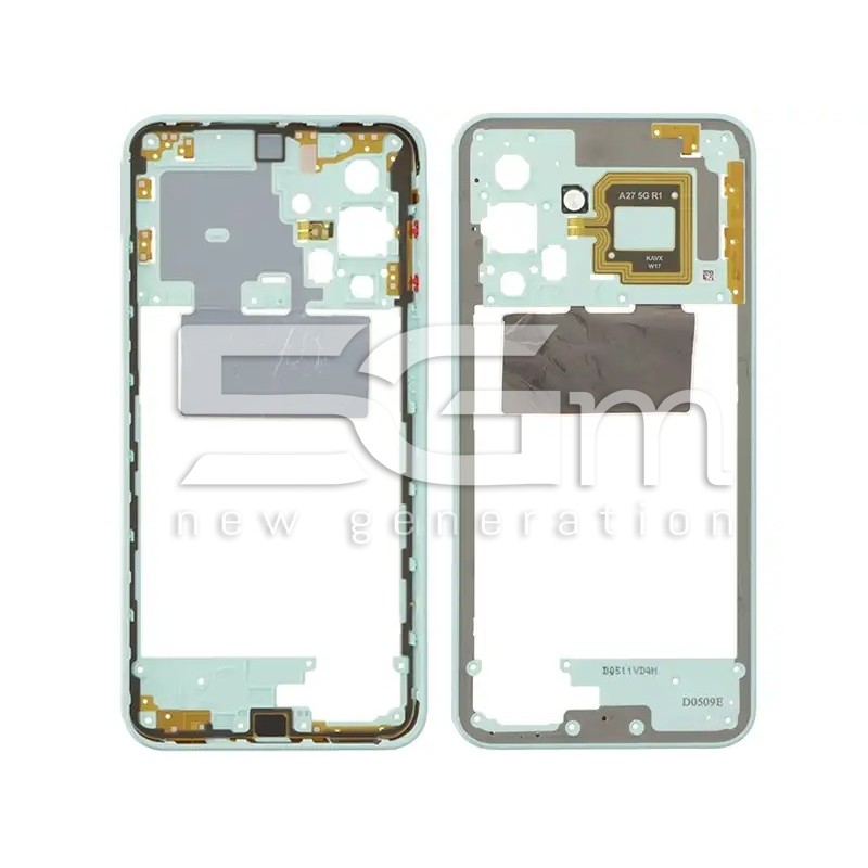 Középkeret Világoszöld Samsung A27. Minőségi cserealkatrész | 5G-M.com