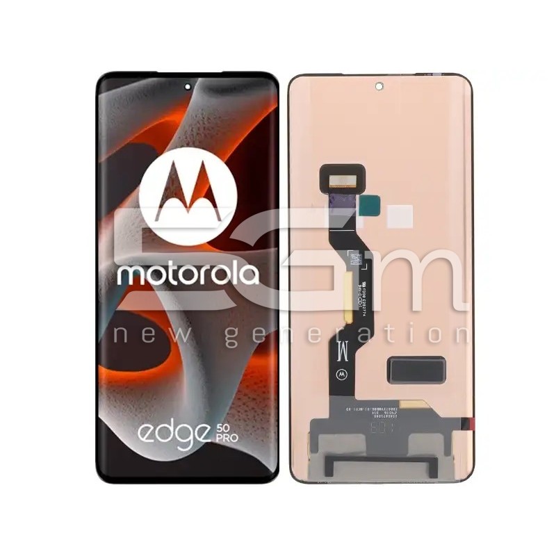 Moto Edge 50 Pro Fekete Kijelző Érintőképernyő (PULLED) | 5G-M.com