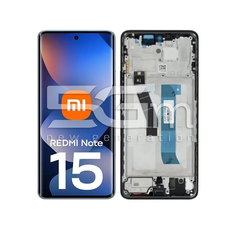 Ecrã Tátil + Aro Preto Xiaomi Redmi Note 15 4G Ori | 5G-M.com