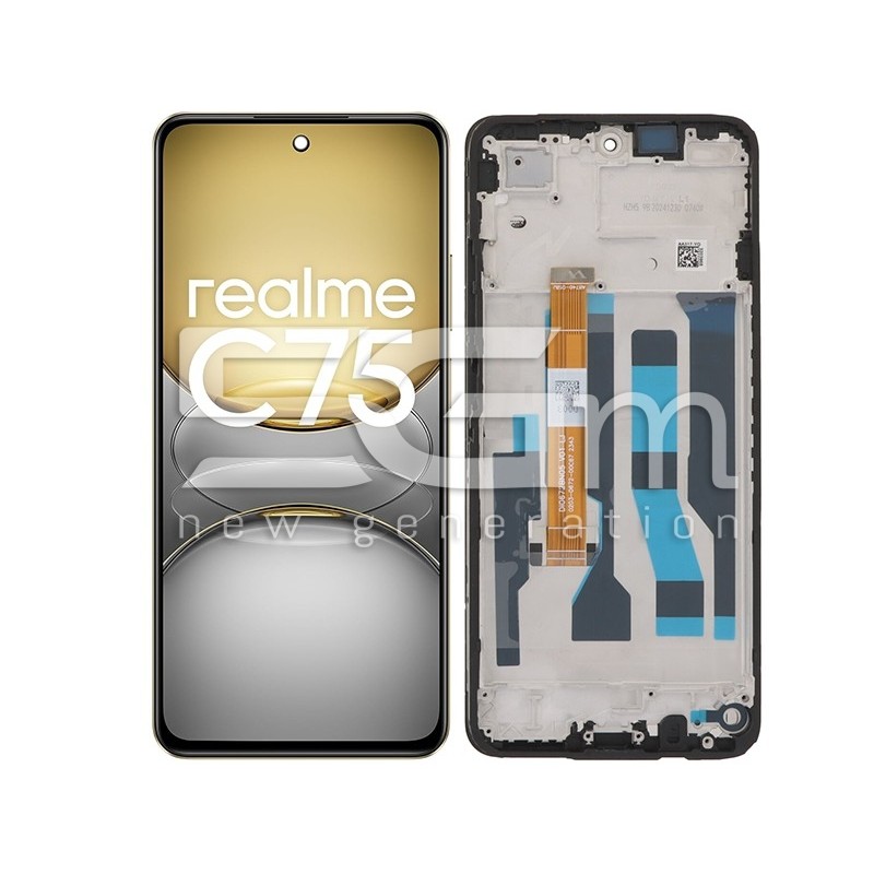 Pantalla Táctil + Marco Negro Realme C75 4G (IPS) | 5G-M.com