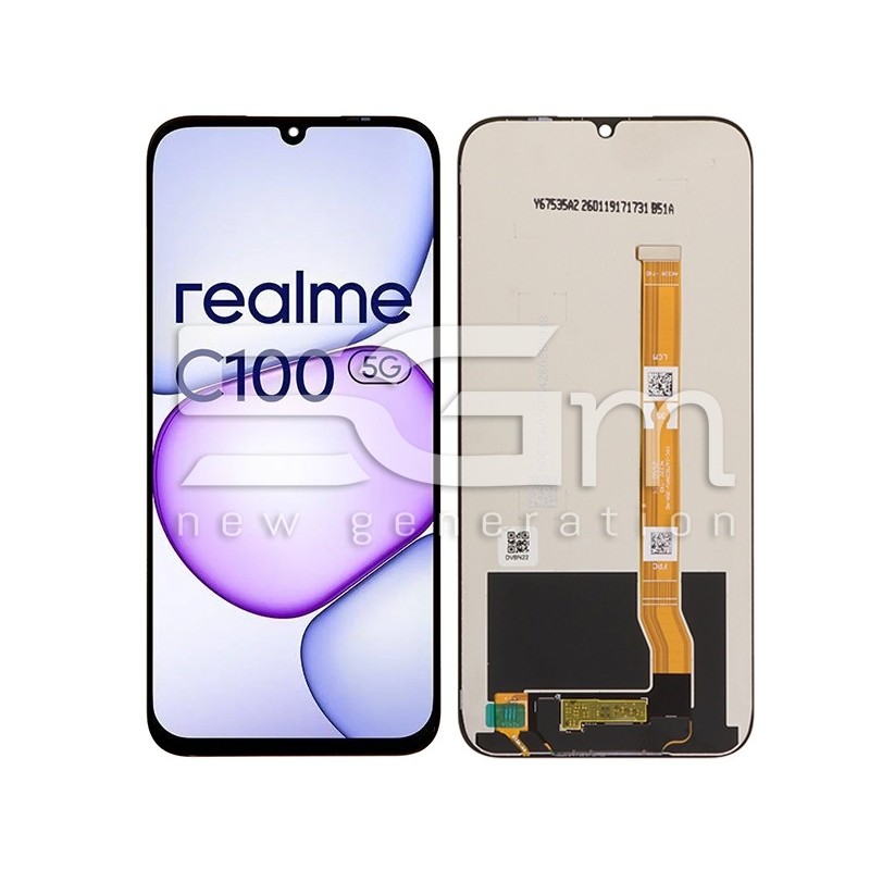 Touchscreen Display Zwart Realme C100 5G (IPS) - 5G-M.com