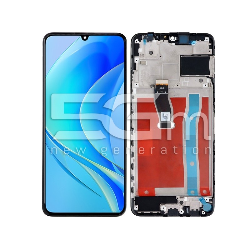 Huawei Nova Y70 IPS Display Touchscreen + Frame Zwart | 5G-M.com