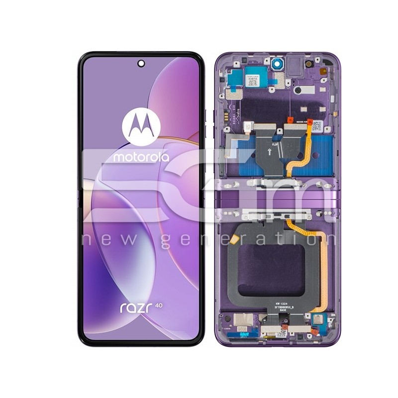 Display Touch Frame Motorola Razr 40 Grape Compote Ori | 5G-M.com