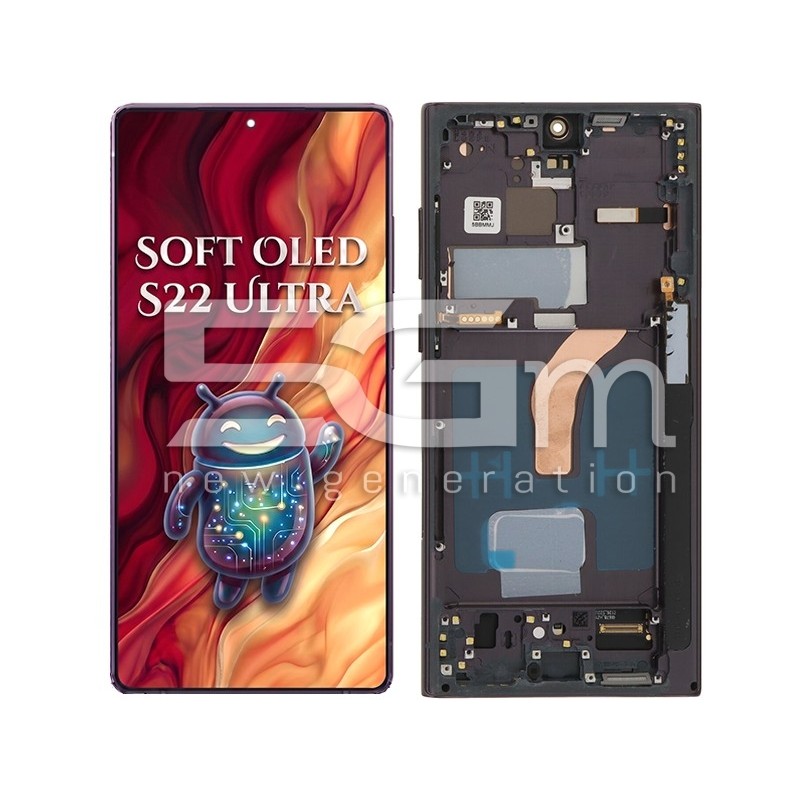 Display S22 Ultra SM-S908 Soft OLED Ricambio compatibile | 5G-M.com