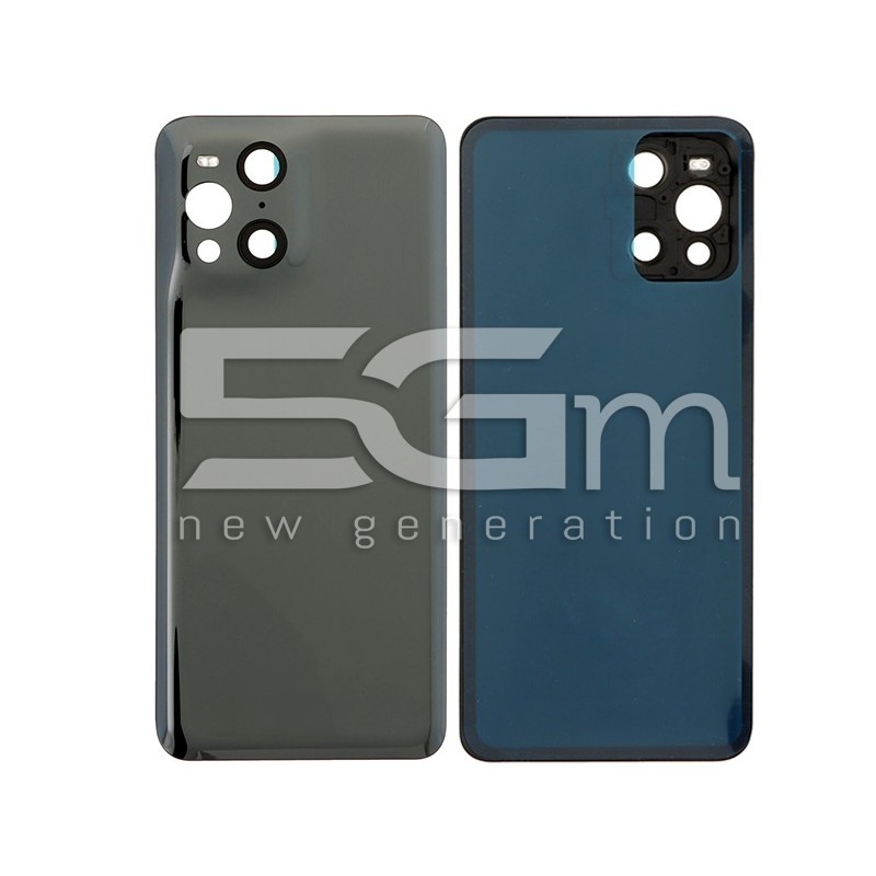 Tapa Trasera Gloss Black OPPO Find X3 Pro (Sin Logo) | 5G-M.com