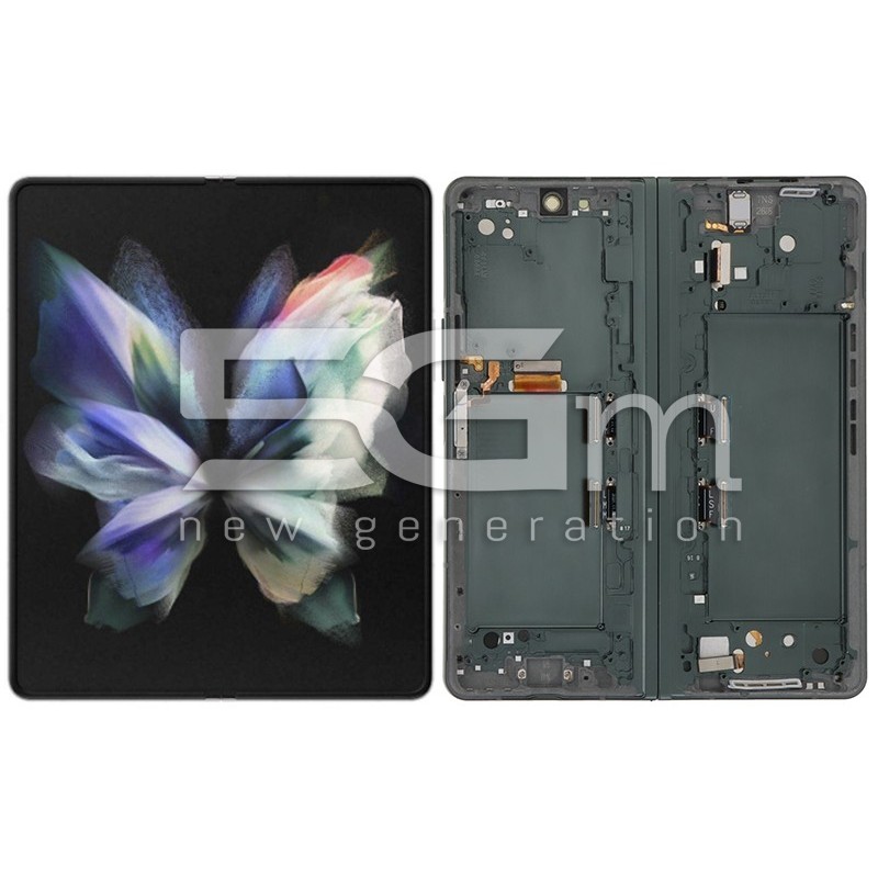Ecrã Tátil + Aro Verde Fantasma Samsung SM-F926 Fold3 5G