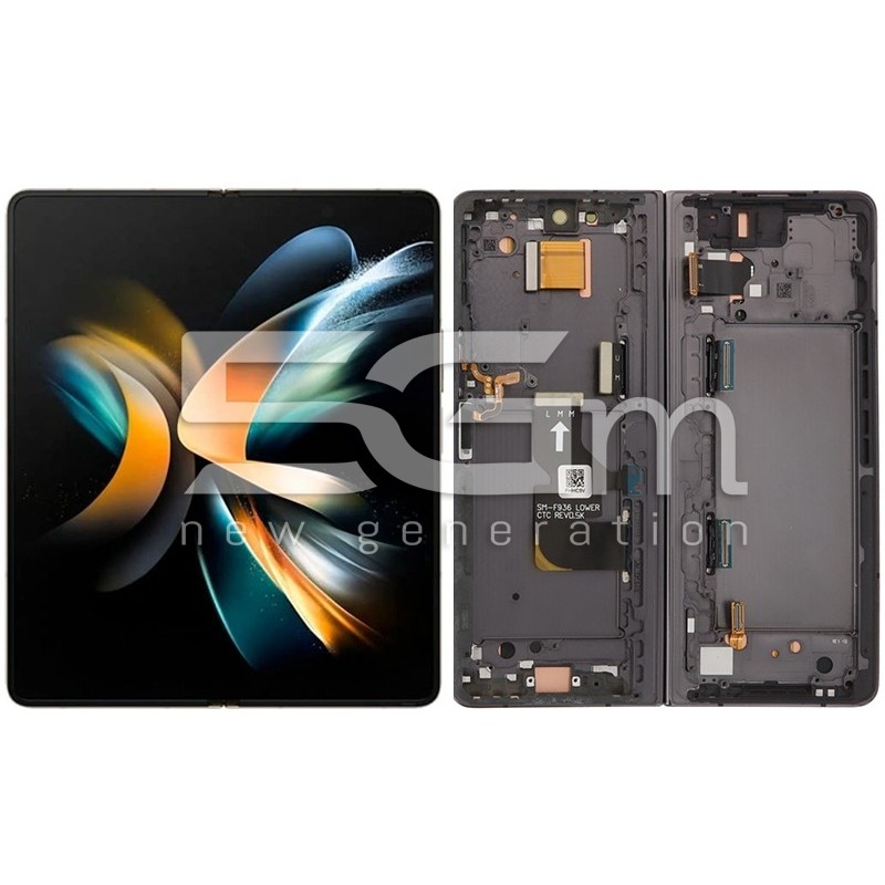 Display Tactil + Ramă Neagră Samsung SM-F936 Fold 4 | 5G-M.com