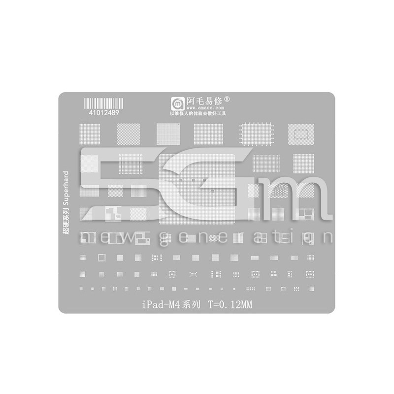 Трафарет Amaoe 0.12MM iPad M4 Series | 5G-M.com