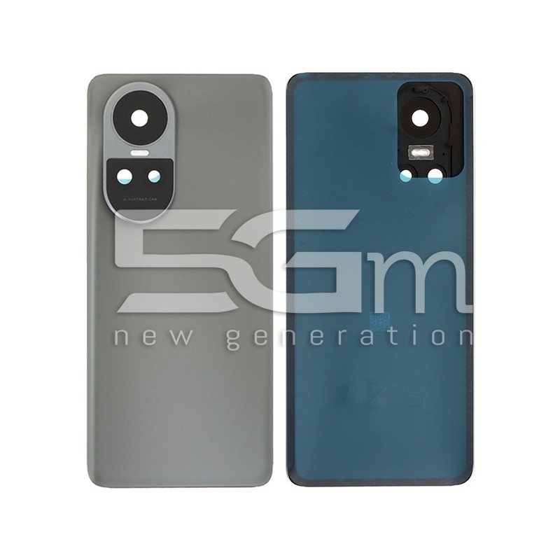 Tapa Trasera Gris Plateado OPPO Reno 10 Pro Sin Logo | 5G-M.com
