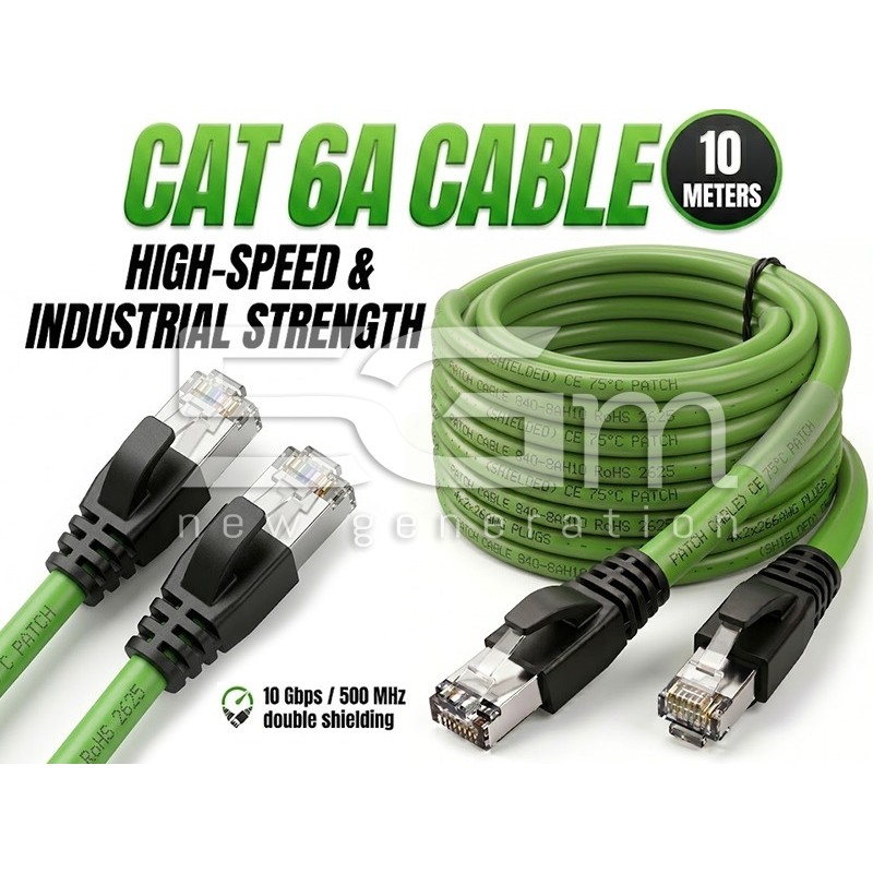 Cavo Rete Cat 6a 10m Compatibile di ottima qualità | 5G-M.com