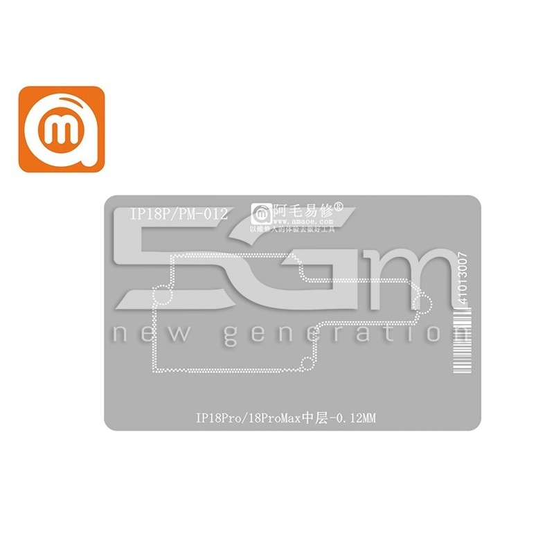 Amaoe 0.12MM BGA Reballing Mittelschicht iPhone 18 Pro/Max
