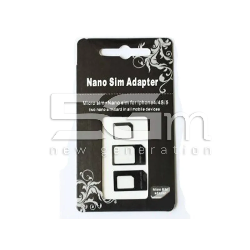 Nano SIM Adapter Fekete | 5G-M Online Áruház