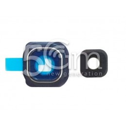 Vetrino + Frame Fotocamera Samsung G925 S6 Edge x Versione Blu