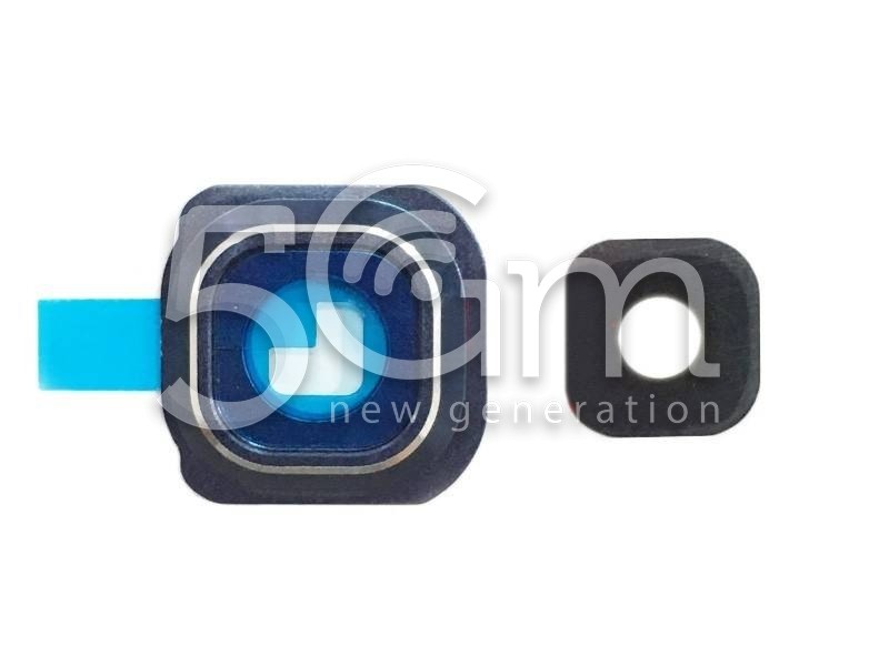 Vetrino + Frame Fotocamera Samsung G925 S6 Edge x Versione Blu