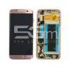 Display Touch Pink-Gold + Frame Samsung SM- G935 S7 Edge 