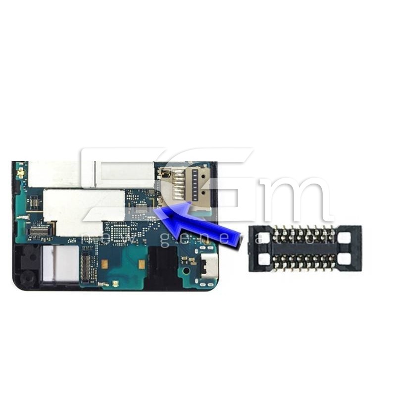 Xperia Z1 Compact D5503 Audio Jack to Motherboard 8 Pin Connector 