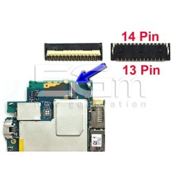 Connettore 13/14 Pin Su Scheda Madre Connessione Fotocamera Frontale Xperia Z3 D6603