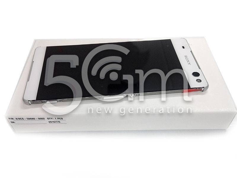 Xperia C5 Ultra E5533 White Touch Display + Frame 