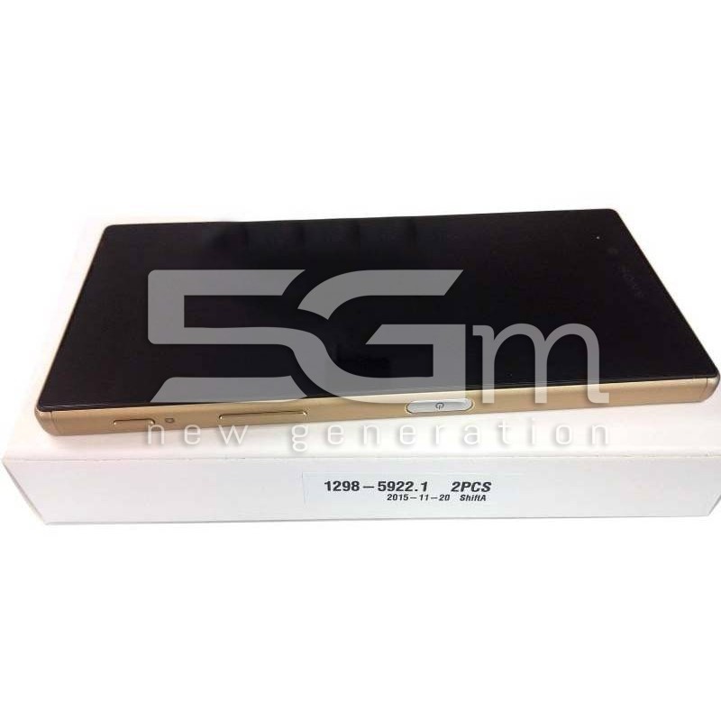 Display Touch Nero + Frame Gold Xperia Z5 E6683 Dual Sim