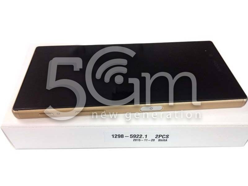 Xperia Z5 E6683 Dual Sim Black Touch Display + Gold Frame 