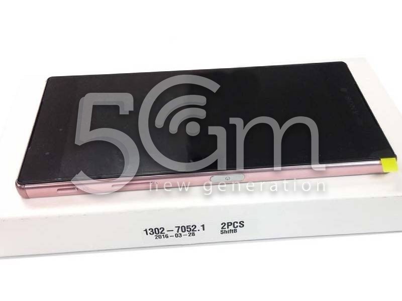 Xperia Z5 Premium E6853 Black Touch Display + Pink Frame 