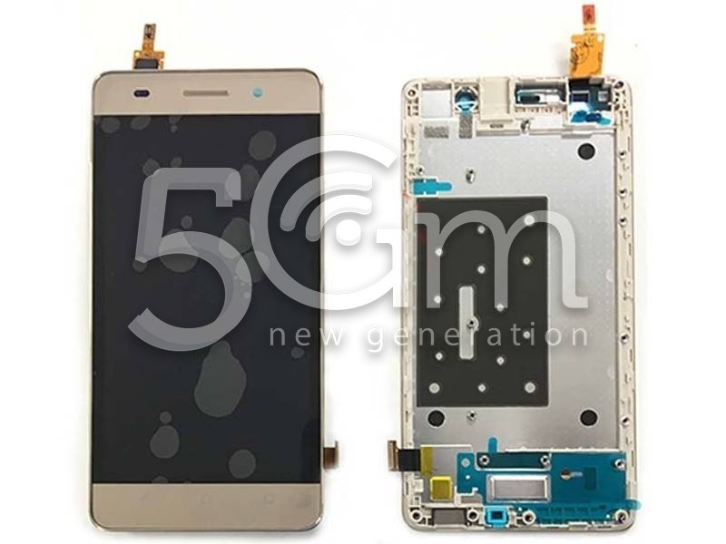 Display Touch Gold + Frame Huawei G Play Mini