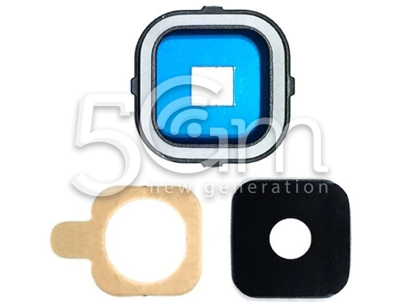 Samsung SM-A7  Camera Frame + Glass Lens Black Version
