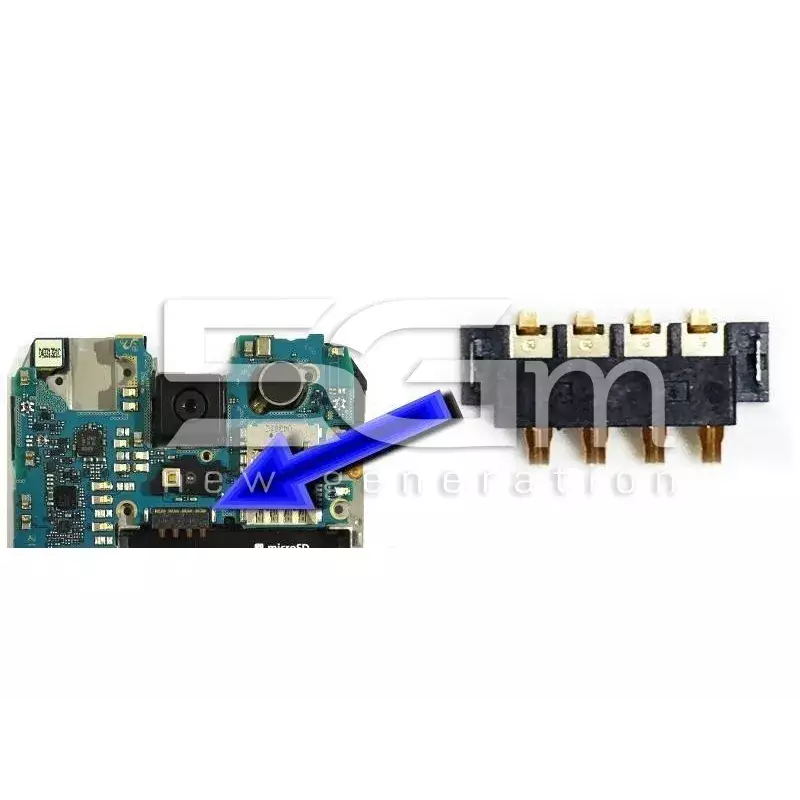 Samsung SM-N910 Note 4 Battery to Motherboard 4 Pin Connector 
