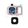 Samsung SM-G935 S7 Edge White Version Glass Lens + Camera Frame 