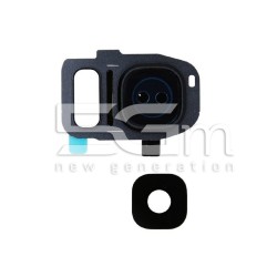 Samsung SM-G935 S7 Edge Black Version Glass Lens + Camera Frame 