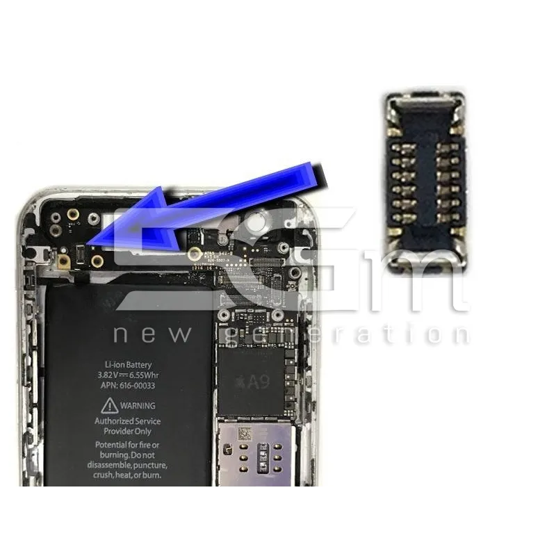 Connettore 6 Pin Su Scheda-Madre Connessione Accensione Volume Flex IPhone 6S