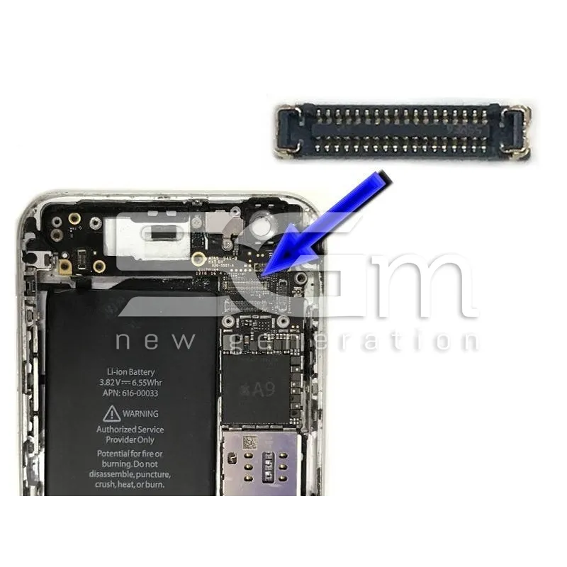 Connettore 18 Pin Su Scheda-Madre Connessione Sensore Flex iPhone 6S