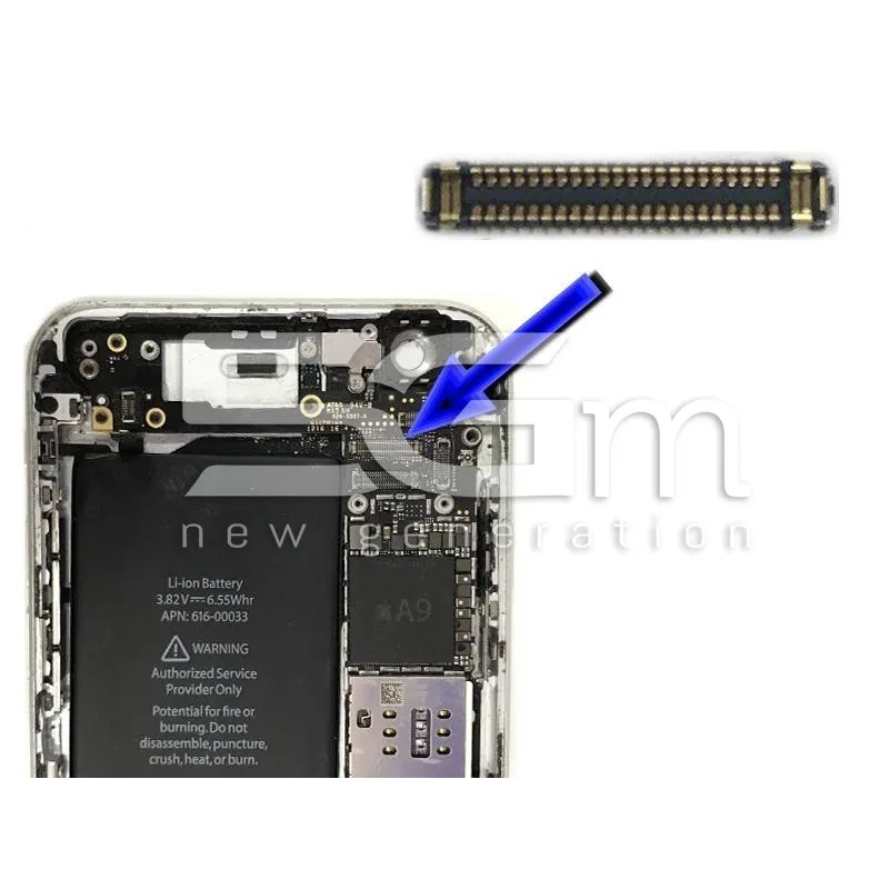 Connettore 22 Pin Su Scheda-Madre Connessione LCD-Touch iPhone 6S
