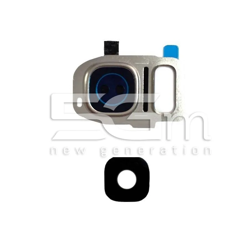 Vetrino + Frame Fotocamera Samsung SM-G930 S7 Versione Gold