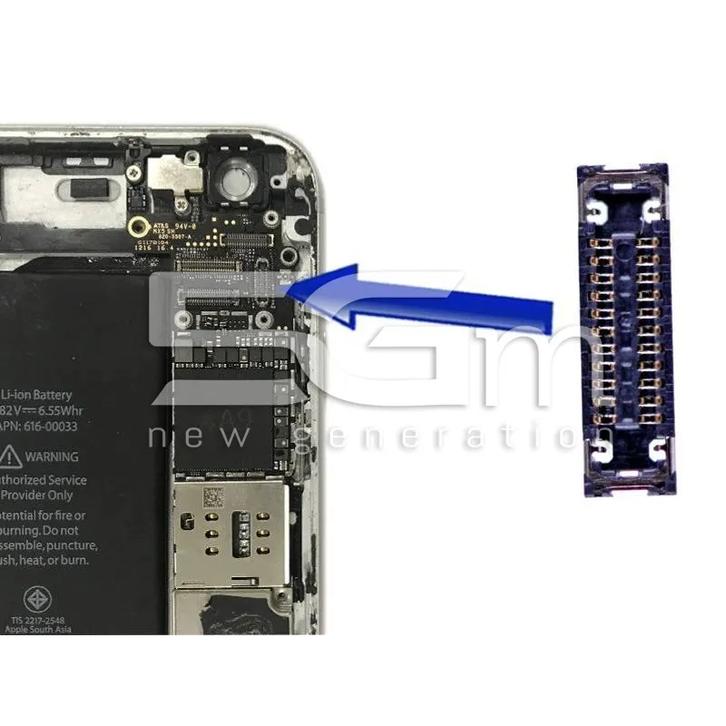 Connettore 11 Pin Su Scheda-Madre Connessione Fingerprint iPhone 6S