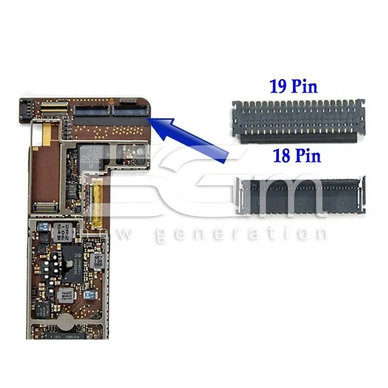 Connettore 19/18 Pin Su Scheda-Madre Connessione Touch Screen IPad 2