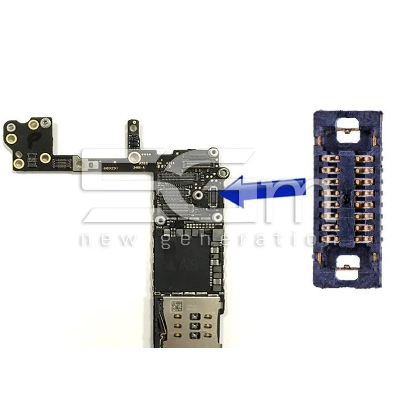Connettore 8 Pin su Scheda-Madre Connessione Tasto Home iPhone 6