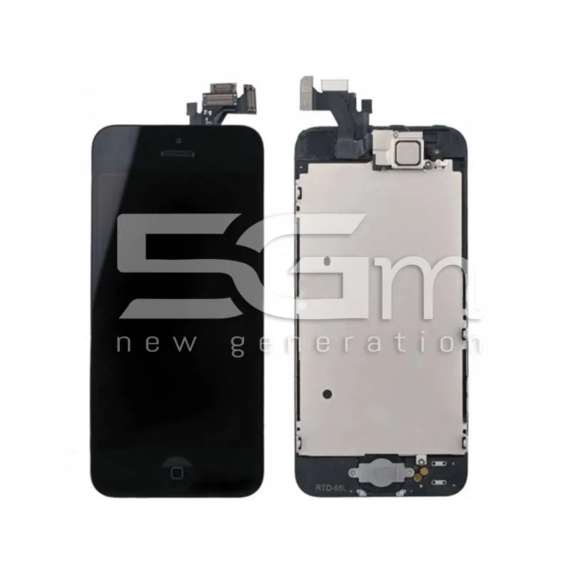 Display Touch Nero  Full Parts iPhone 5 No Logo Flex